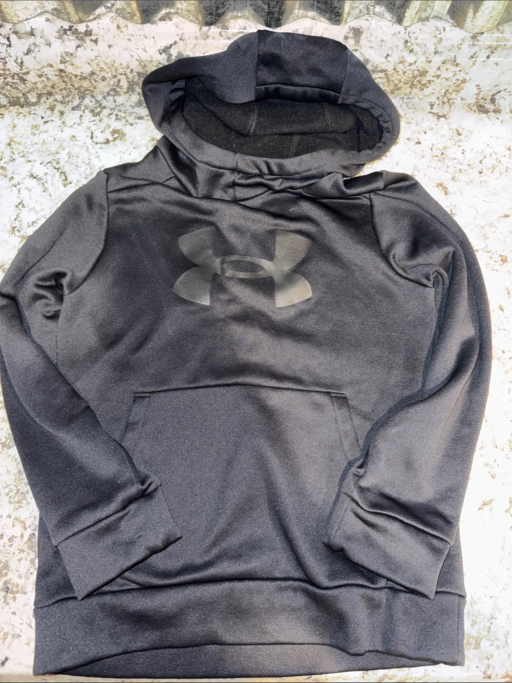Under Armour Black Pullover Hoodie with Subtle Logo